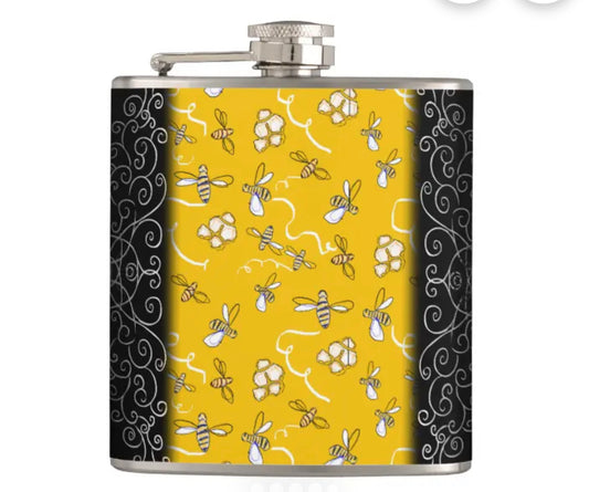 Just sold! My honey bees flask on my Zazzle store