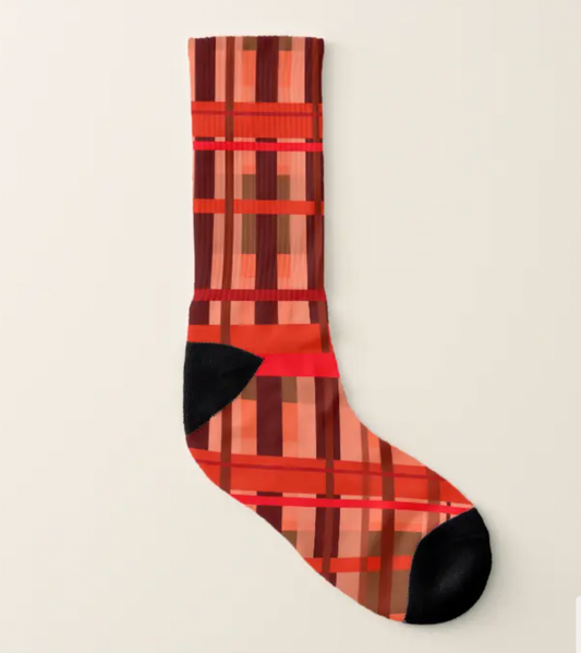 Just Sold! Fall Plaid Socks on my Zazzle store