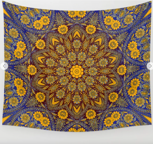 Just Sold! Vintage Moroccan Tile Wall Tapestry on Society 6