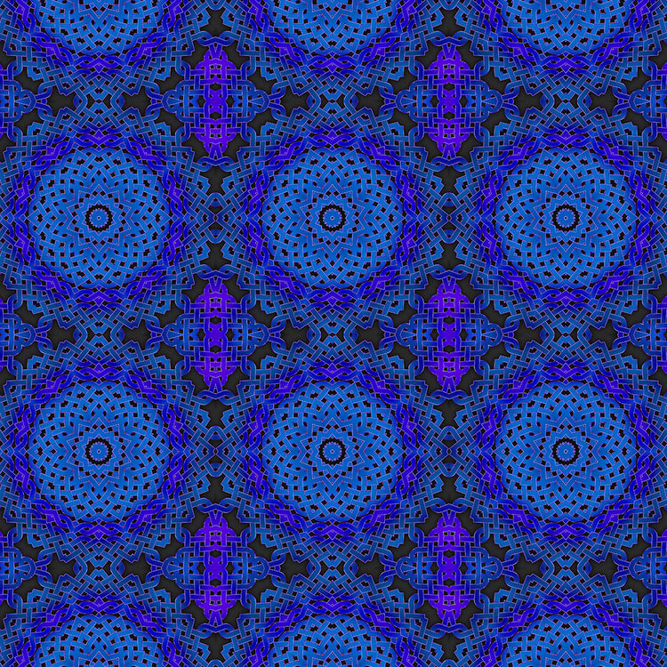 Blue Celtic Knot Kaleidoscope