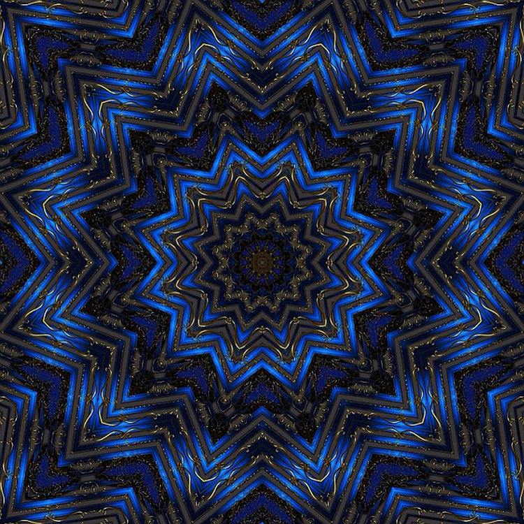 Blue Ribbon Kaleidoscope