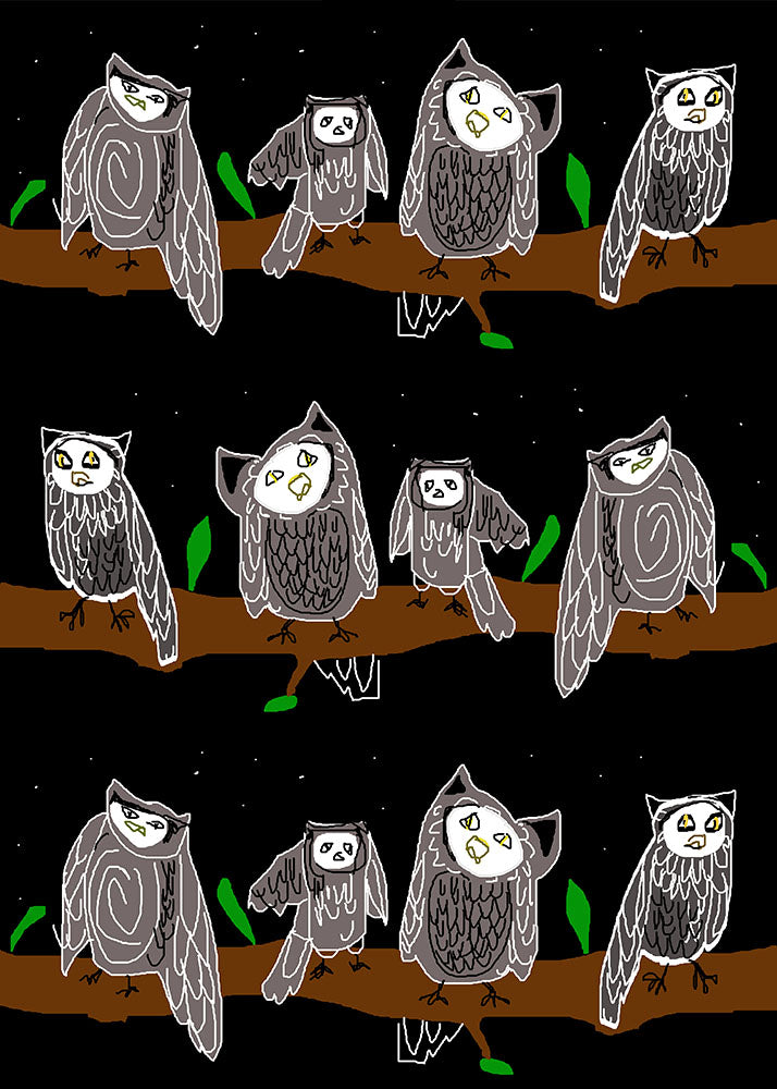 Cute Owls Pattern