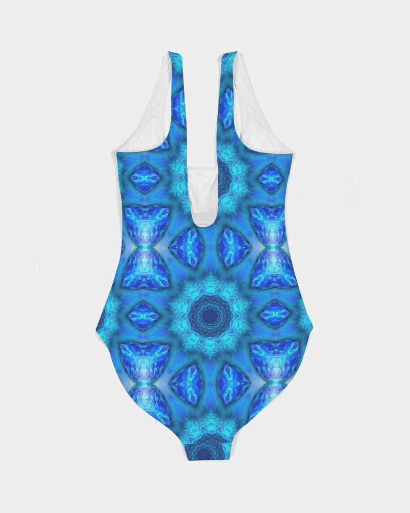 Blue Ocean Kaleidoscope Women's All-Over Print One-Piece Swimsuit