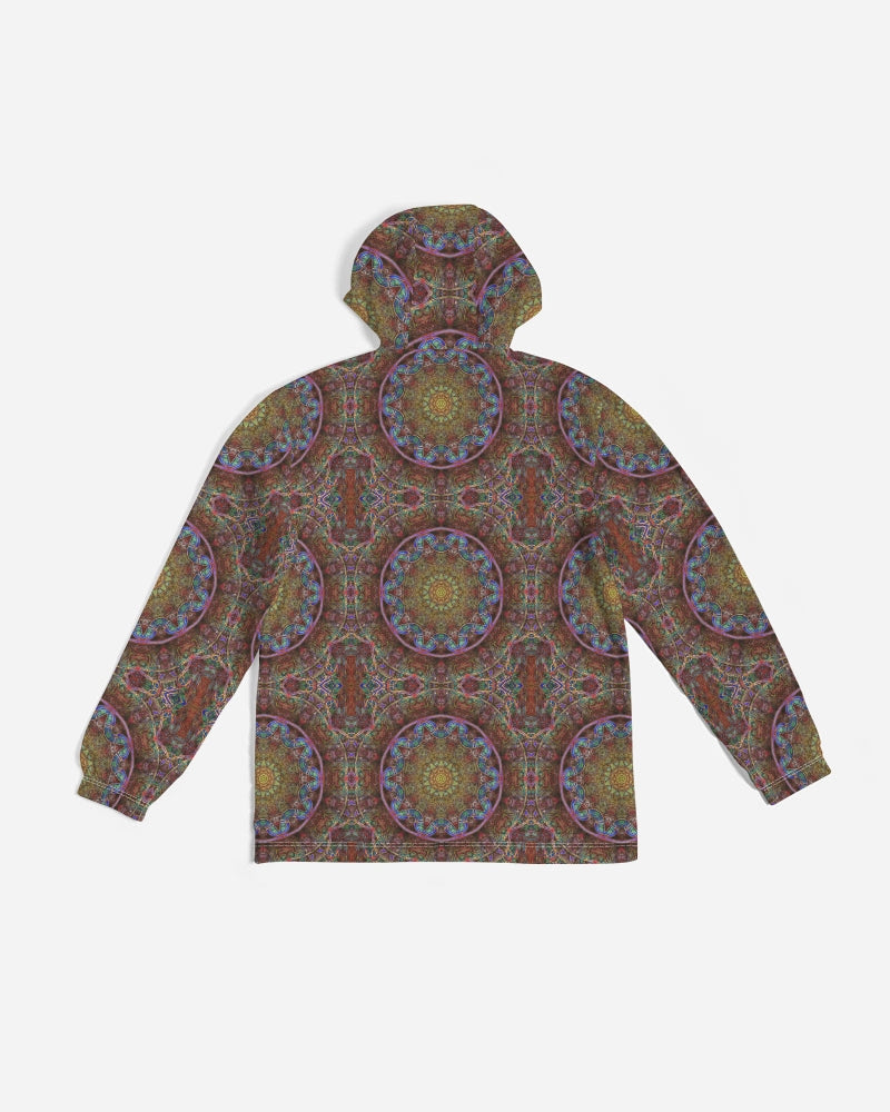 Blue Pink Windy Kaleidoscope Men's All-Over Print Windbreaker