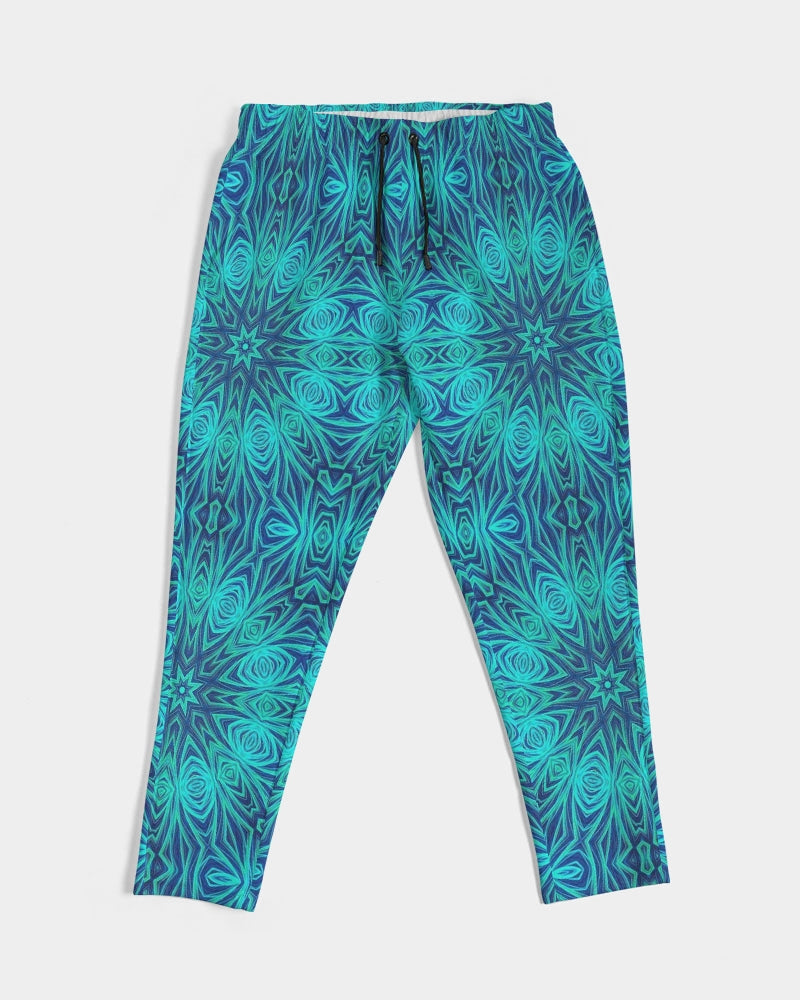 Blue Ice Kaleidoscope Men's All-Over Print Joggers