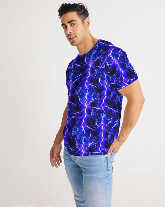 Blue Lightning Men's All-Over Print Tee