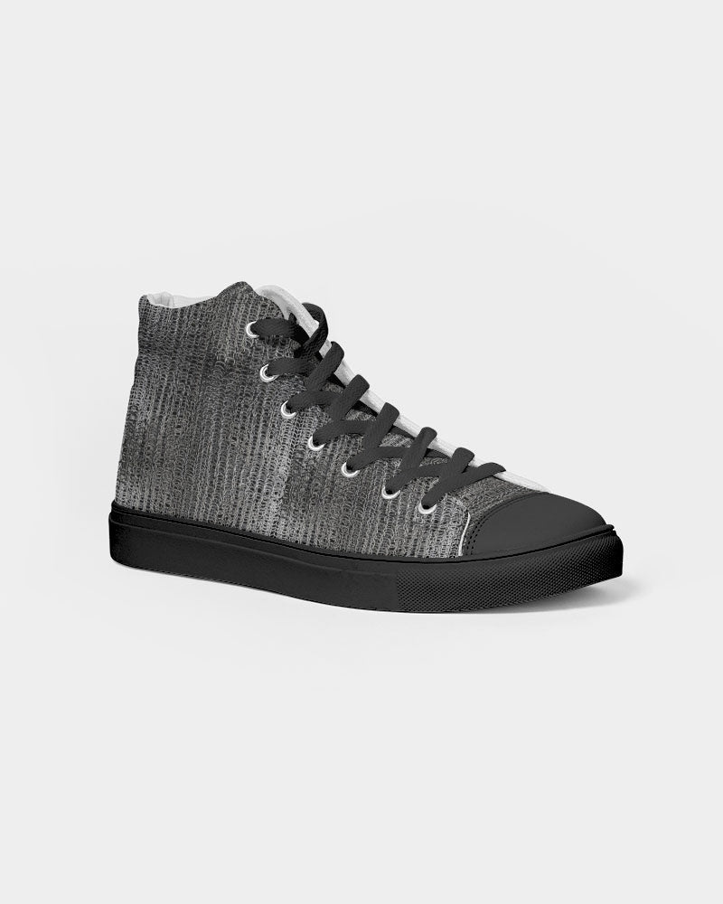 Chainmaille Women's Hightop Canvas Shoe - Black