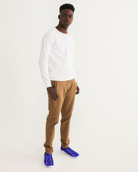 Blue Lightning Men's Slip-On Flyknit Shoe