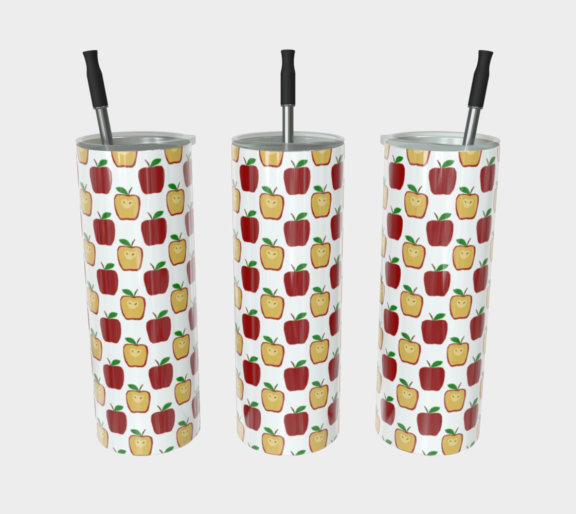 Apple Polkadots Stainless Steel Tumbler