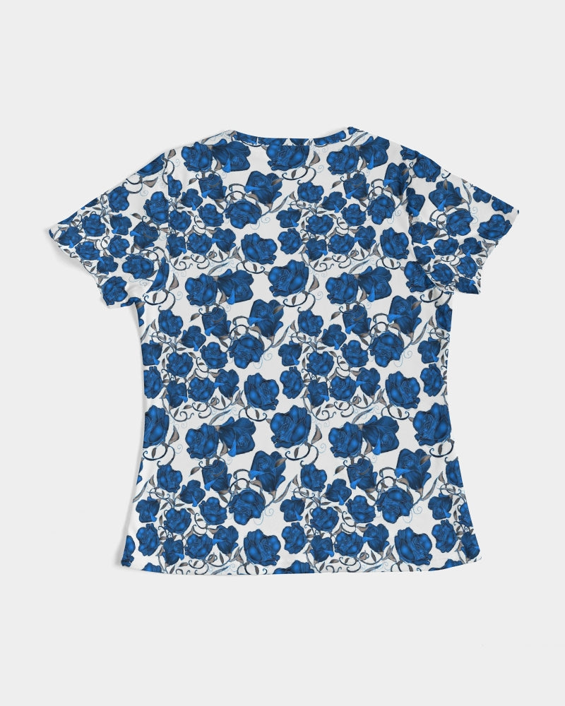 Blue Roses Women's All-Over Print Tee