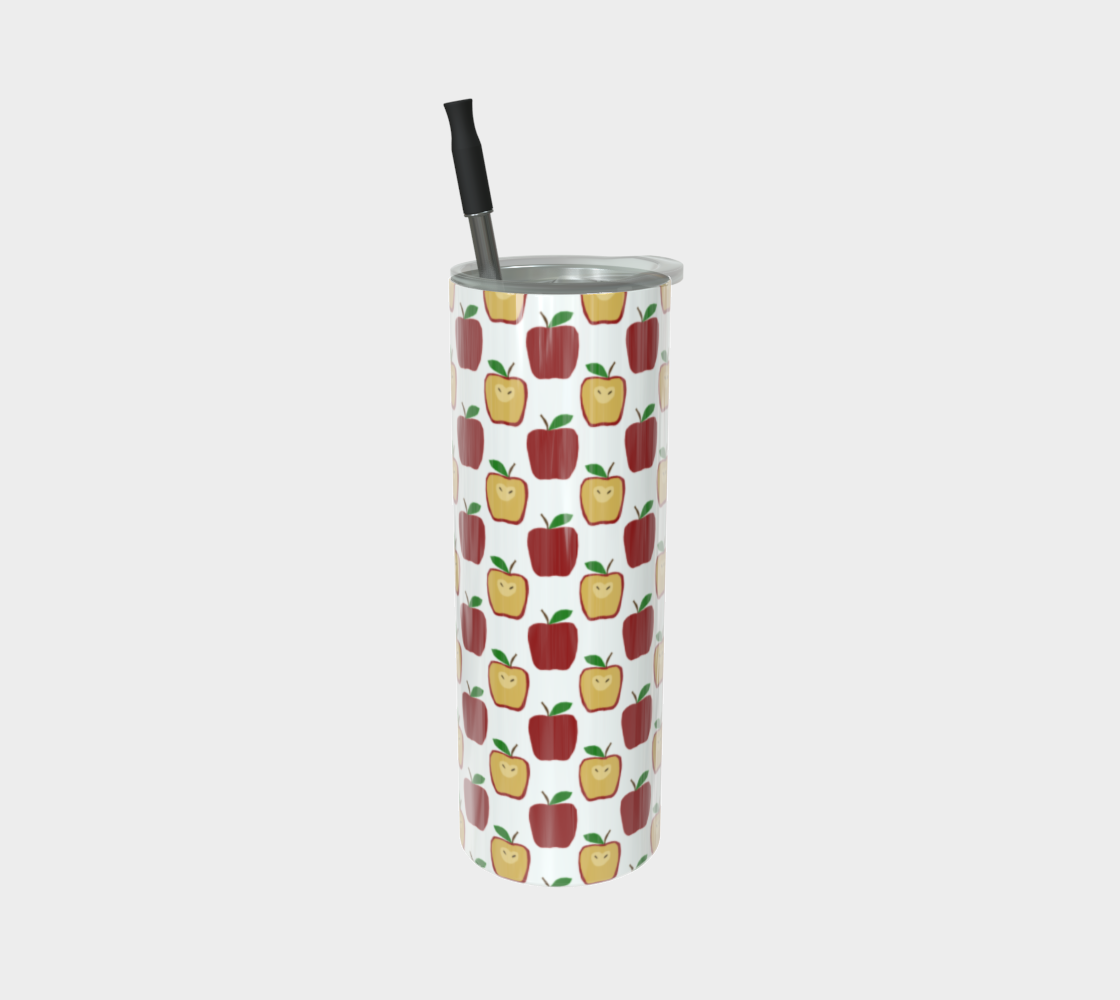 Apple Polkadots Stainless Steel Tumbler