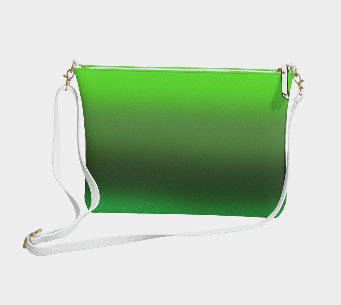 Green Grass Gradient Vegan Crossbody Purse