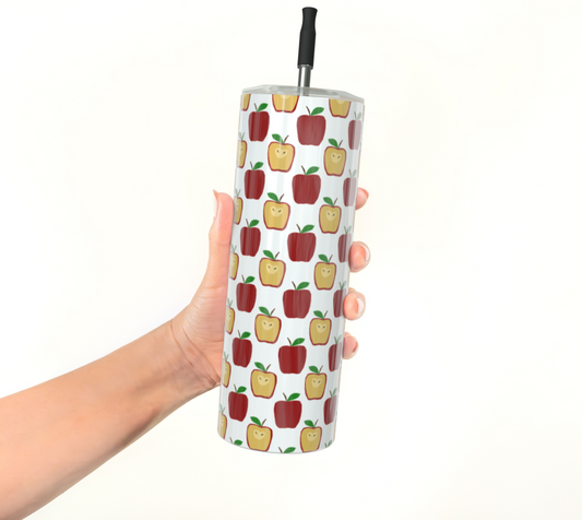 Apple Polkadots Stainless Steel Tumbler
