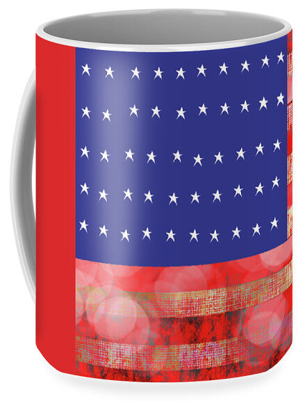 American Flag In Bokeh 1 - Mug