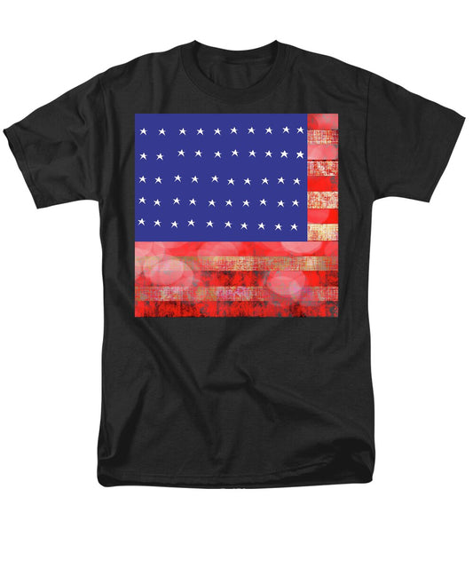American Flag In Bokeh #1 - Men's T-Shirt (Regular Fit)