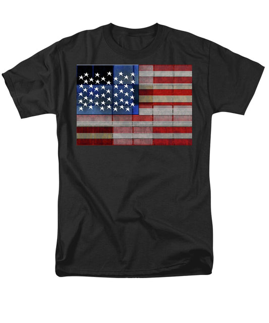 American Flag Quilt #1 - Men's T-Shirt (Regular Fit)