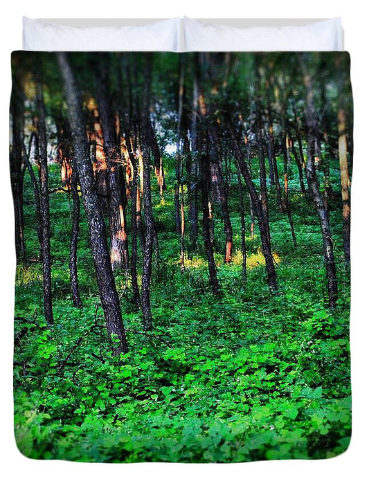Patchy Sunlight In The Woods 1 - Duvet Cover