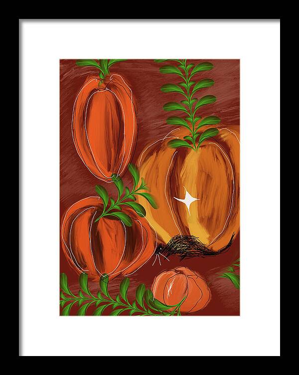 Pumpkin Patch 1 - Framed Print
