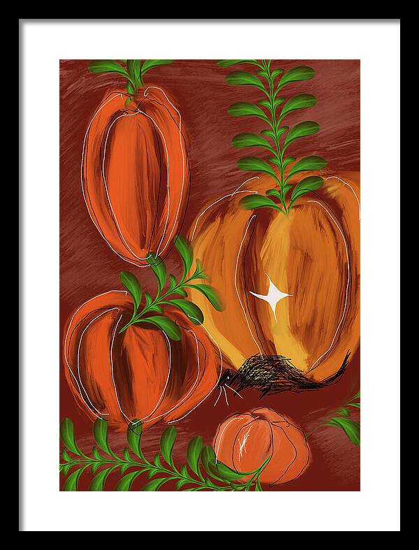 Pumpkin Patch 1 - Framed Print