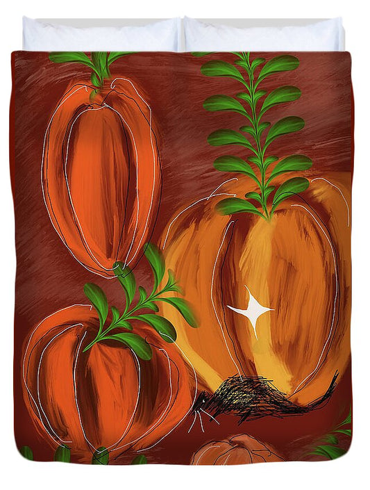 Pumpkin Patch 1 - Duvet Cover