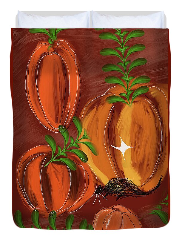 Pumpkin Patch 1 - Duvet Cover