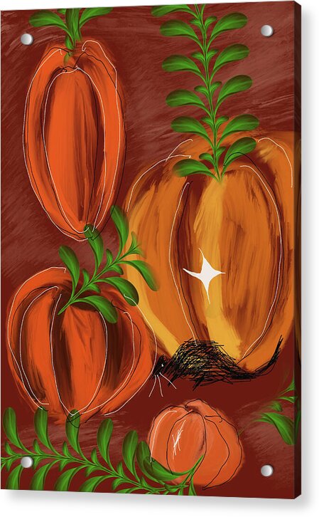 Pumpkin Patch 1 - Acrylic Print