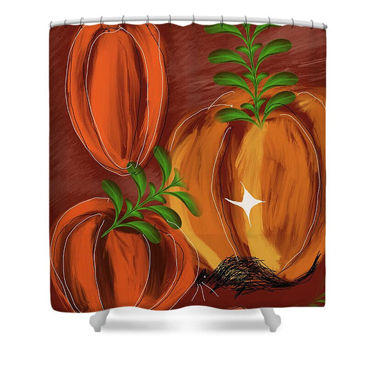 Pumpkin Patch 1 - Shower Curtain