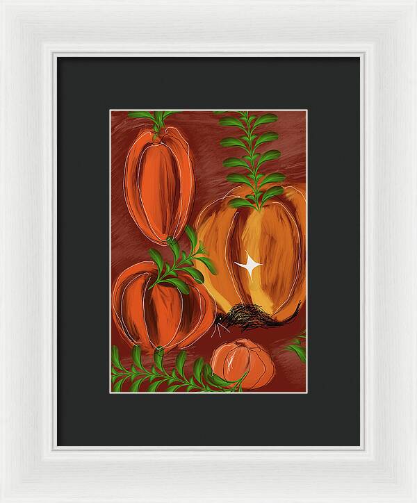 Pumpkin Patch 1 - Framed Print