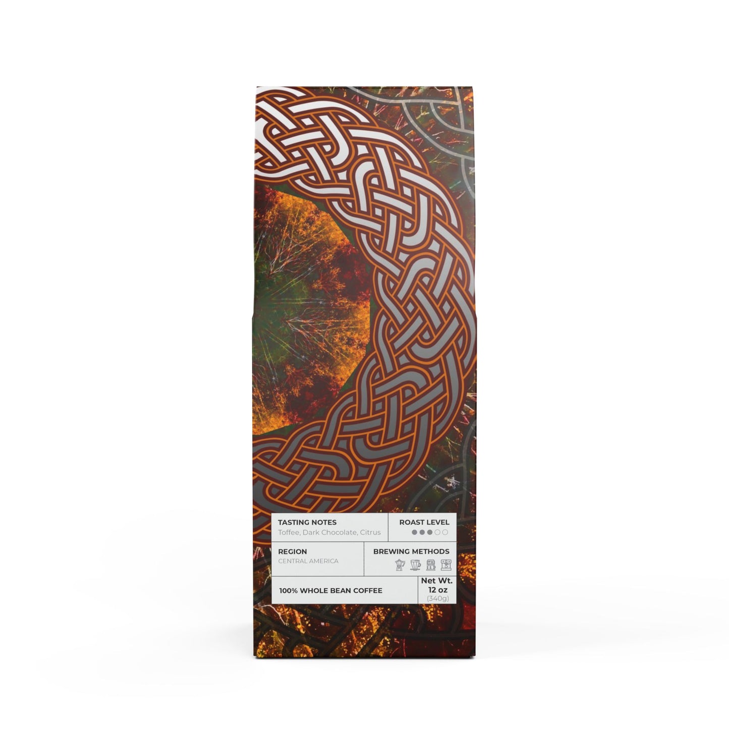 Fall Celtic Knot Party Favor Rock Creek Coffee Blend (Medium Roast)