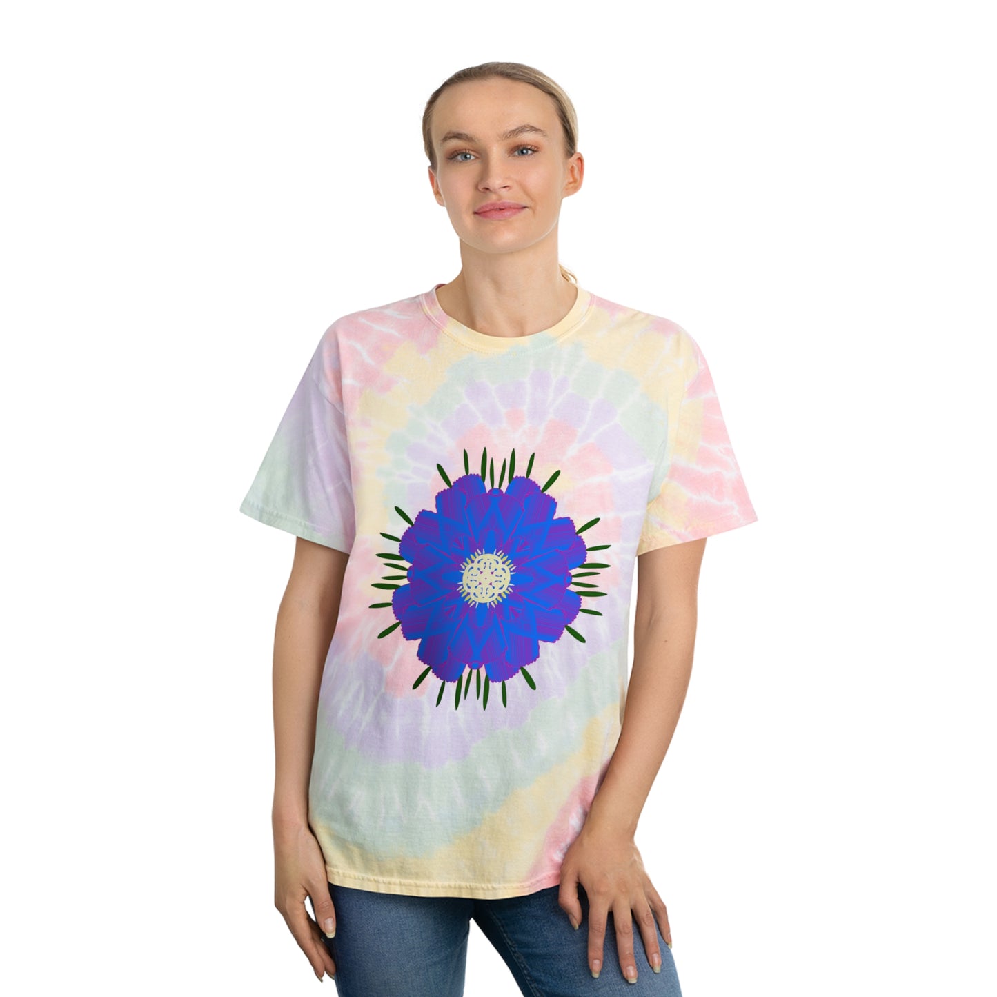 Mythical Flora No 1 Tie-Dye Tee, Spiral