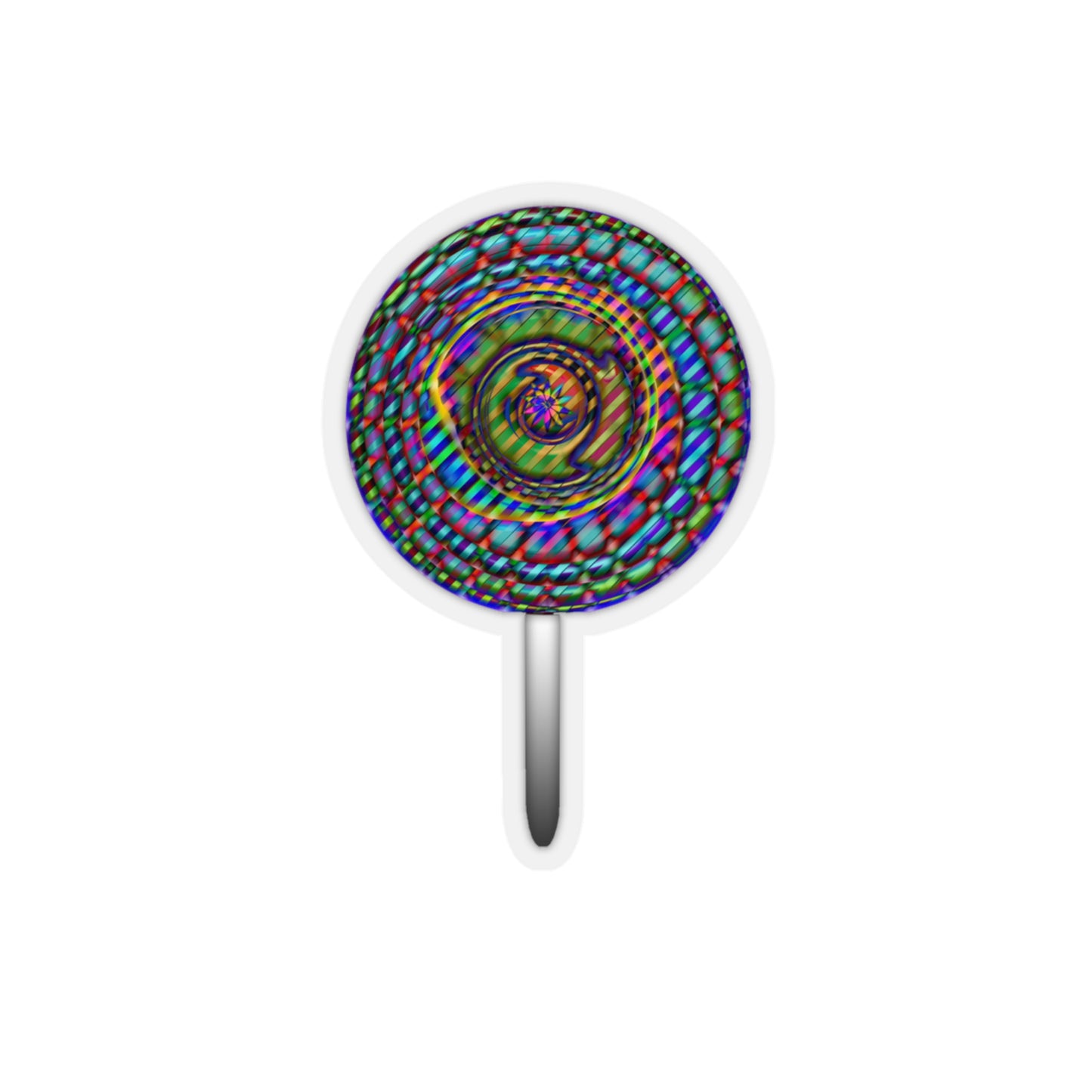 Rainbow Lollipop Kiss-Cut Stickers