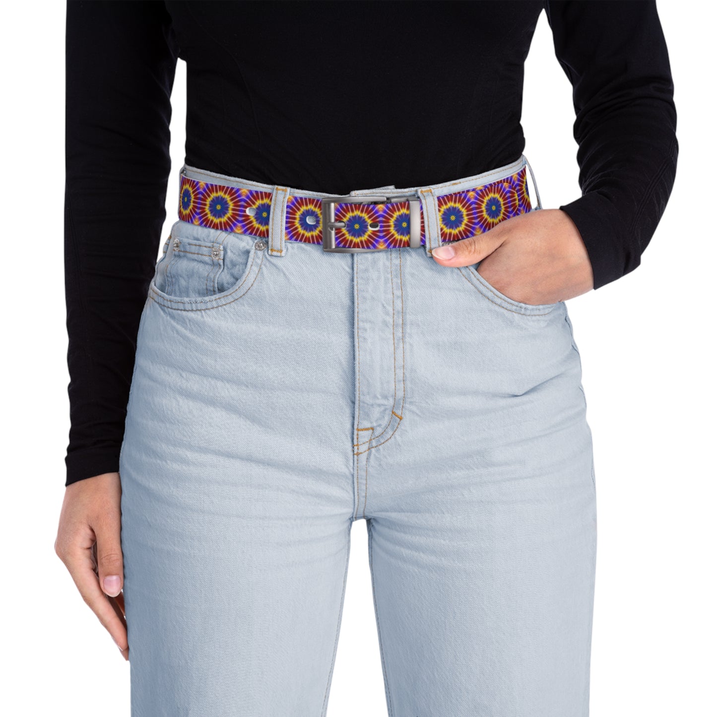 Rainbow Tie Dye Belt