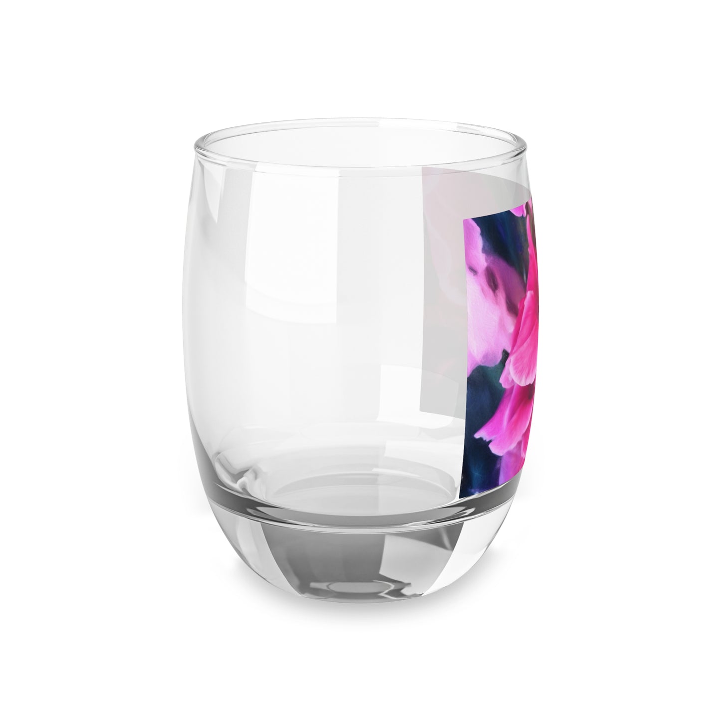 Dark Pink Gladiolas Whiskey Glass