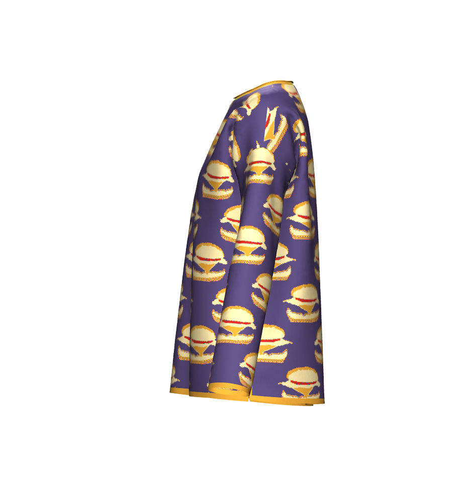 Burger Pattern Sweater