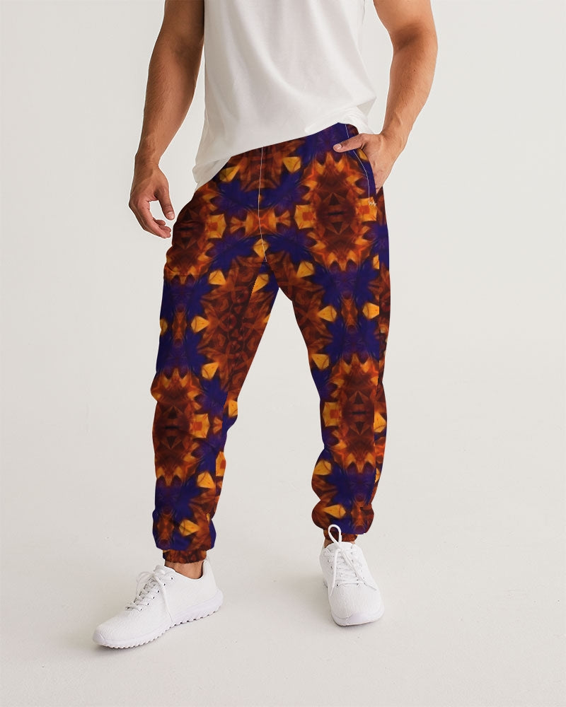 Blue Orange Red Kaleidoscope Men's All-Over Print Track Pants