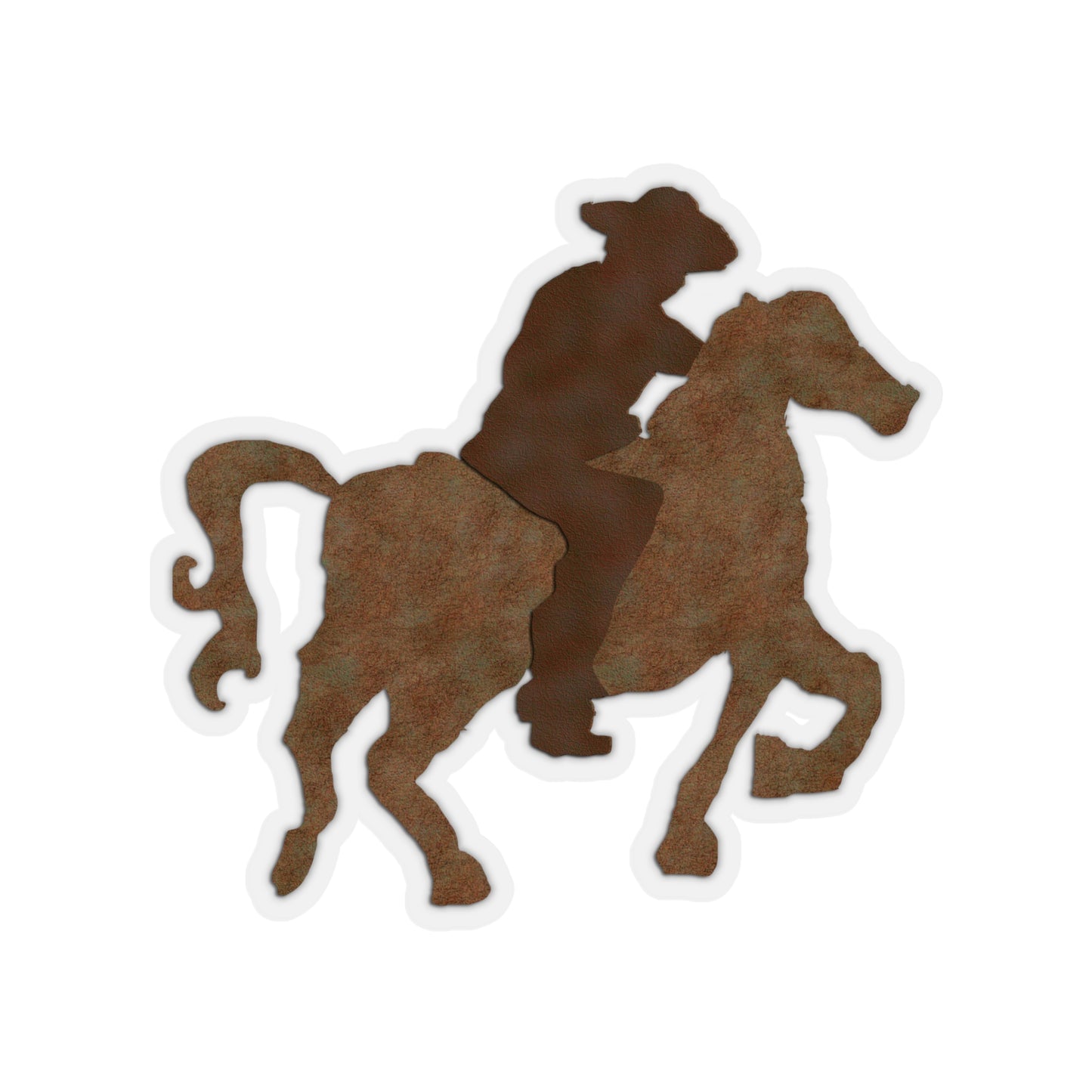 Cowboy on a Horse Kiss-Cut Stickers