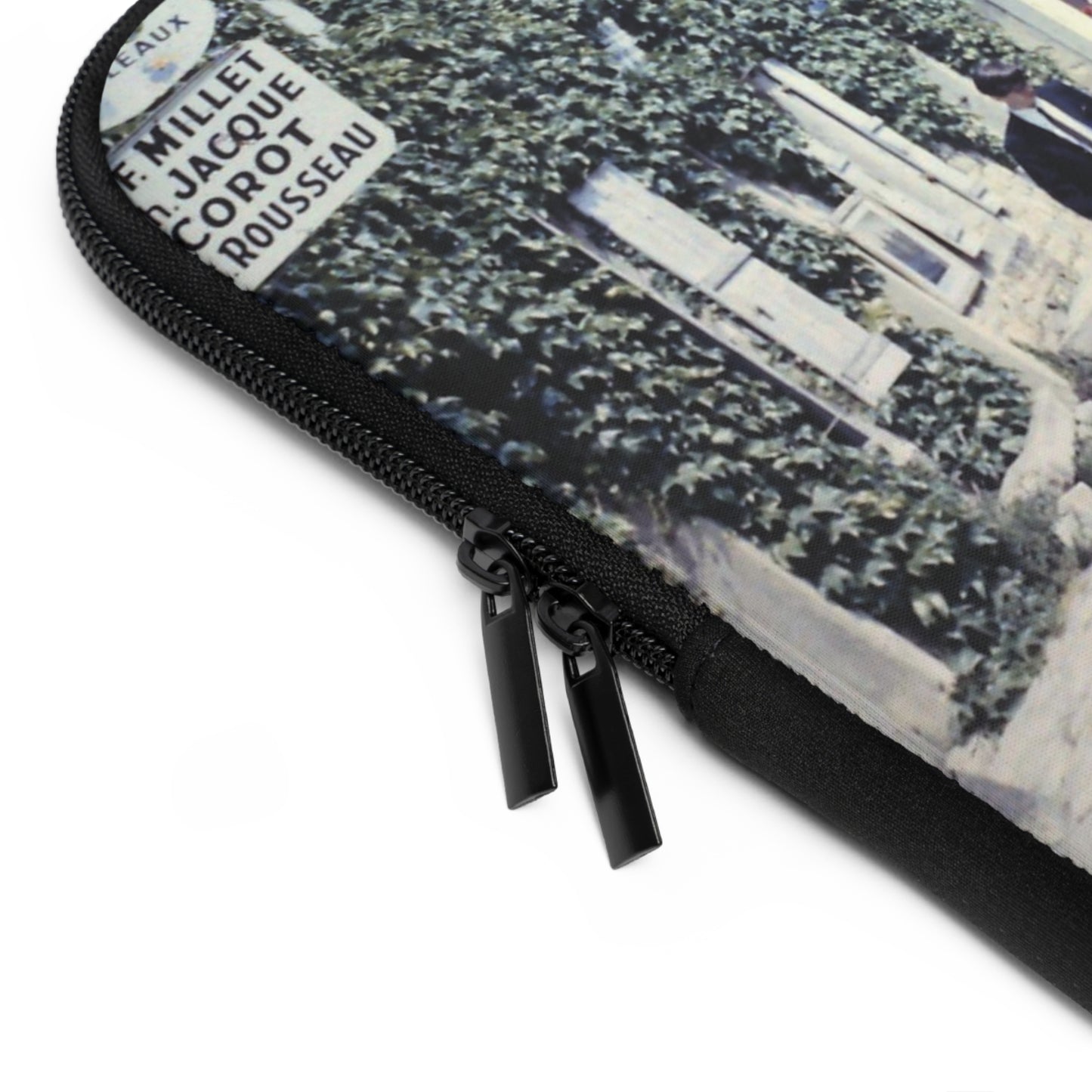 Vintage Paris Shopping Laptop Sleeve