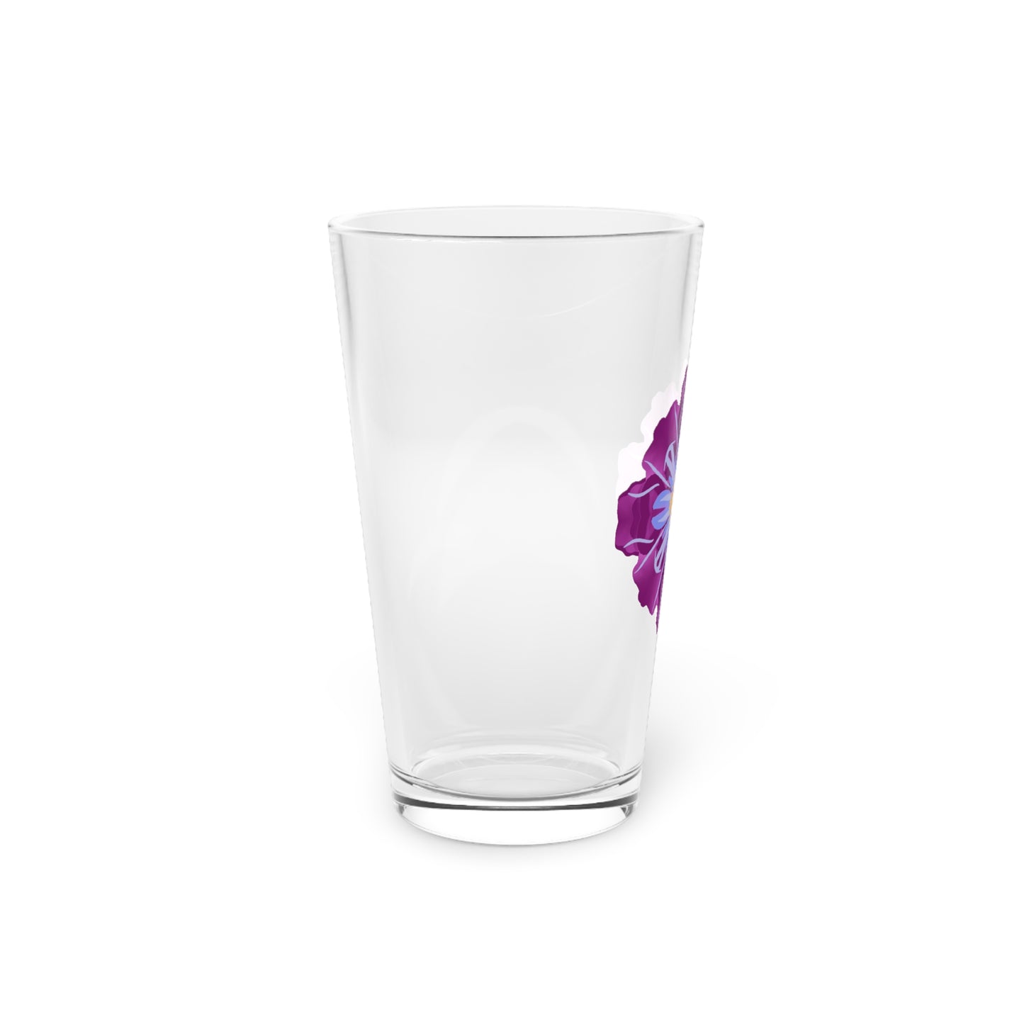Fanciful Flowers 3 Pint Glass, 16oz