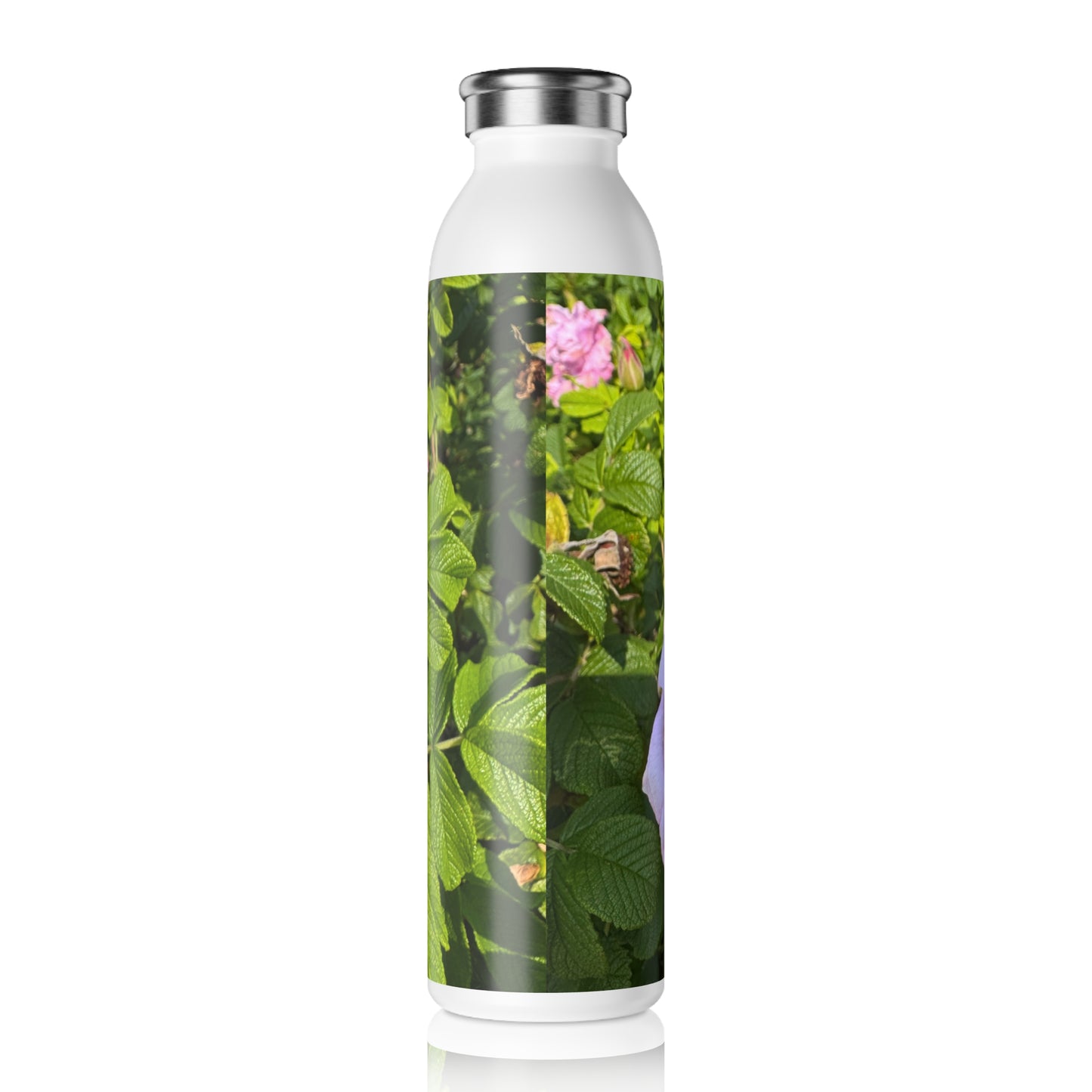 Nippersink Rose Slim Water Bottle - Eco-Friendly Hydration Bottle for Nature Lovers, Perfect Gift for Weddings, Birthdays, and Fitness Enthusiasts