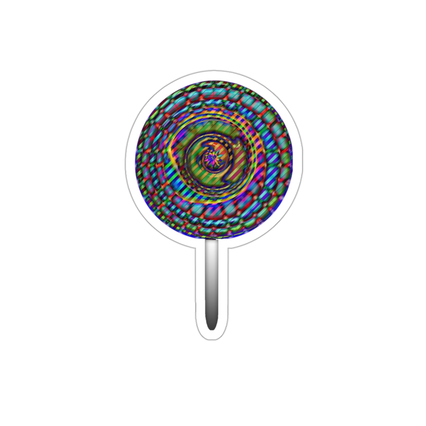 Rainbow Lollipop Kiss-Cut Stickers