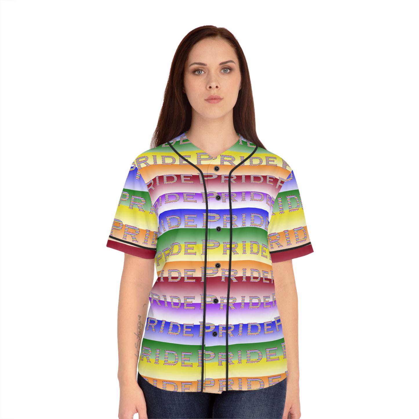 Pride LGBTQ Women's Baseball Jersey (AOP)