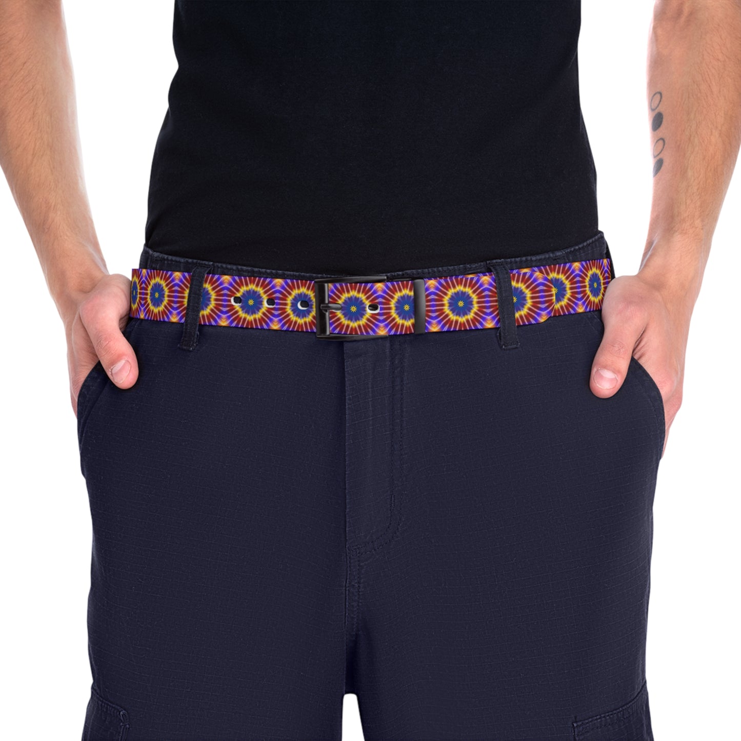 Rainbow Tie Dye Belt