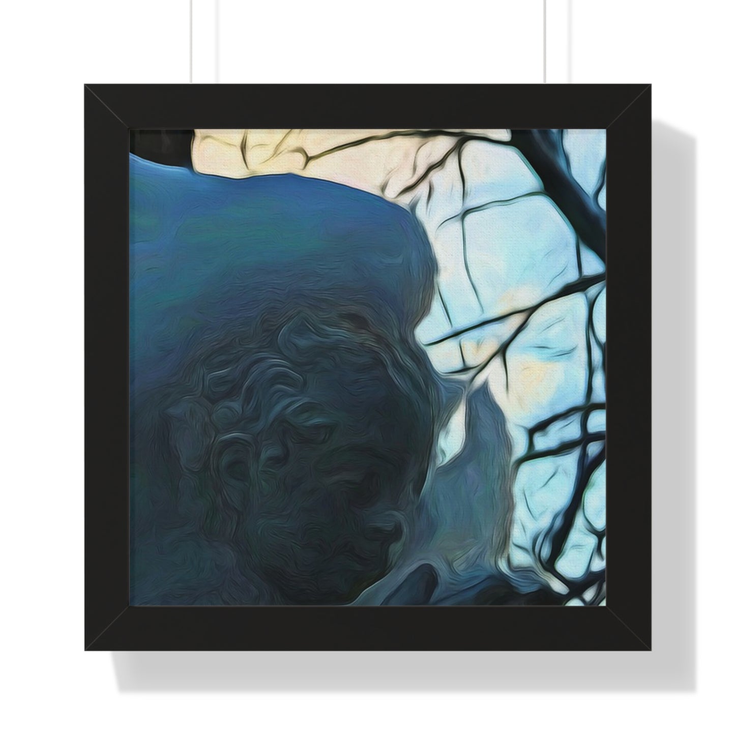Angel On My Tree Framed Vertical Poster