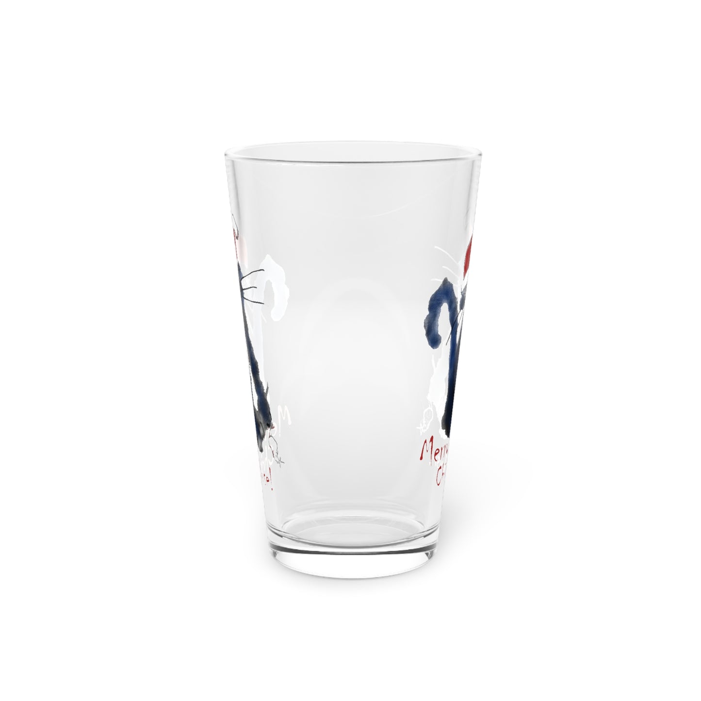 Merry ChrisMOUSE Pint Glass, 16oz