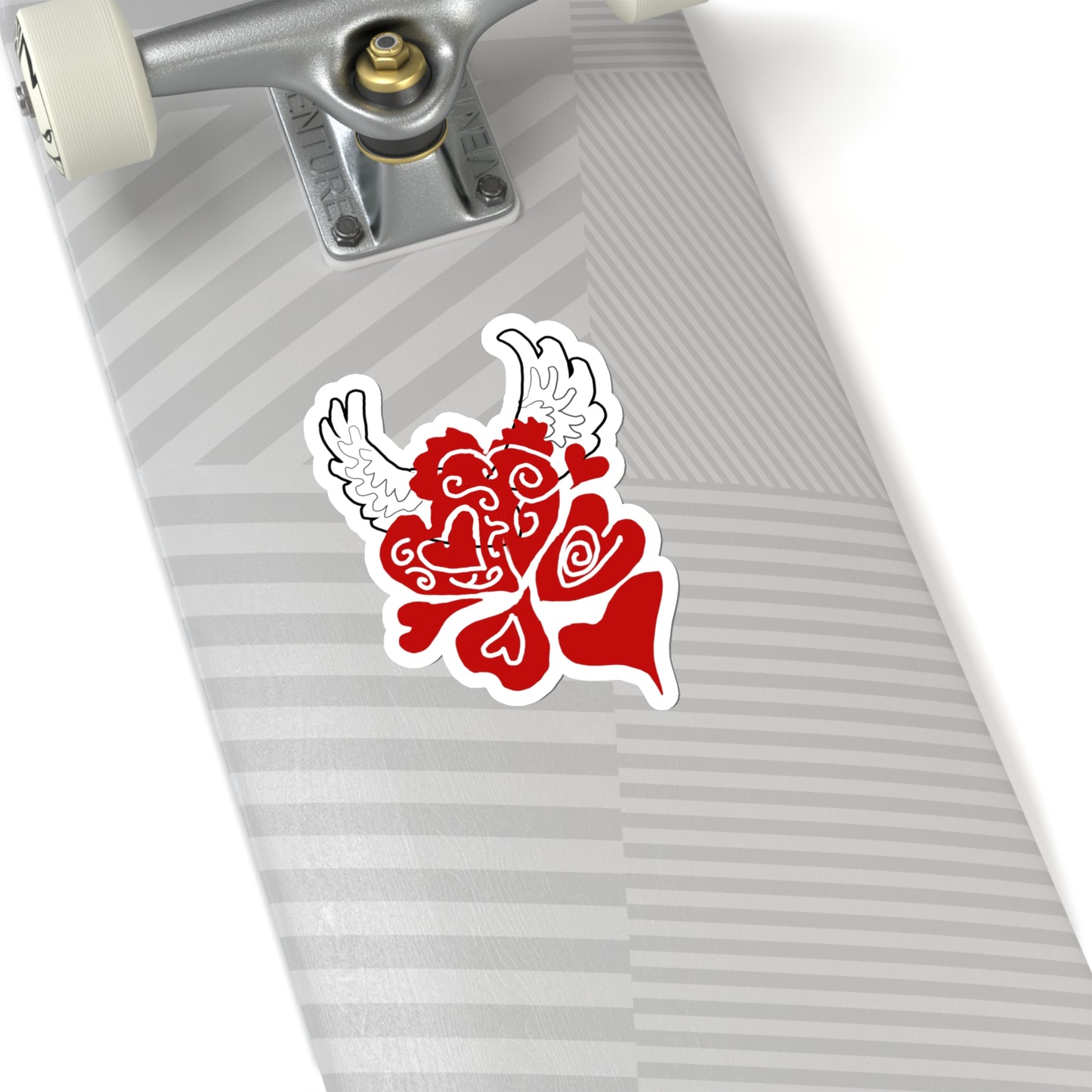 Hearts and Wings Kiss-Cut Stickers