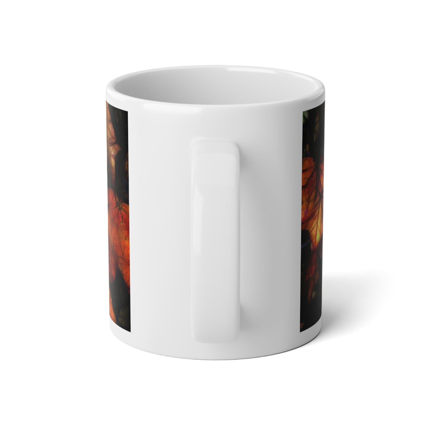 Mid October Leaves 1 Jumbo Mug | 20oz Coffee Cup, Fall Decor, Nature Lover Gift, Cozy Vibes, Seasonal Drinkware