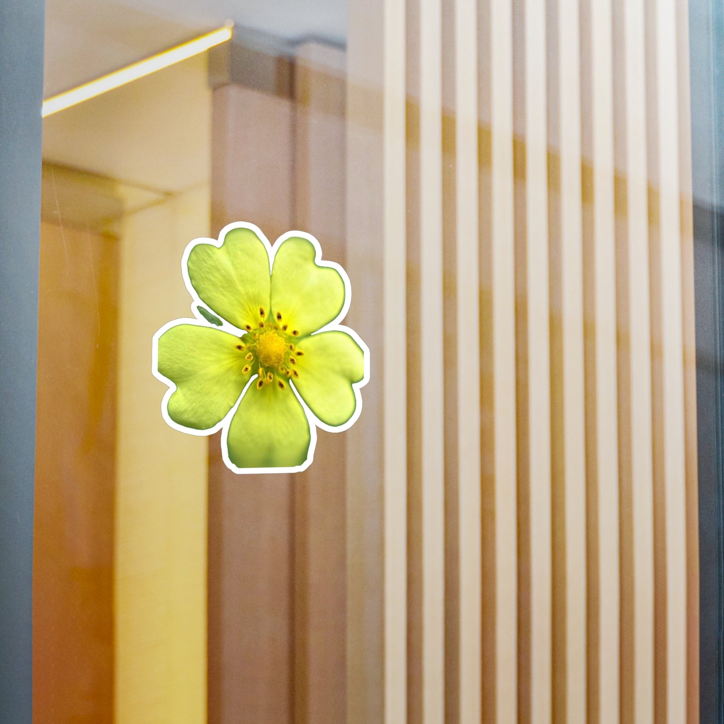 Yellow Wildflower Kiss-Cut Vinyl Decals