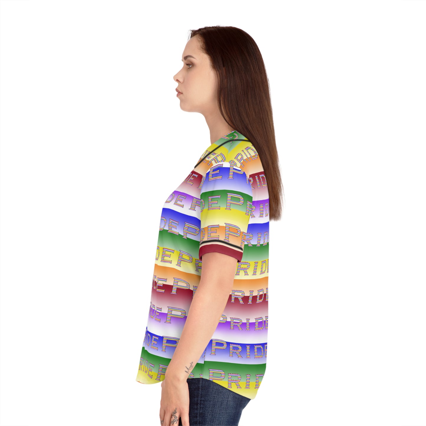 Pride LGBTQ Women's Baseball Jersey (AOP)