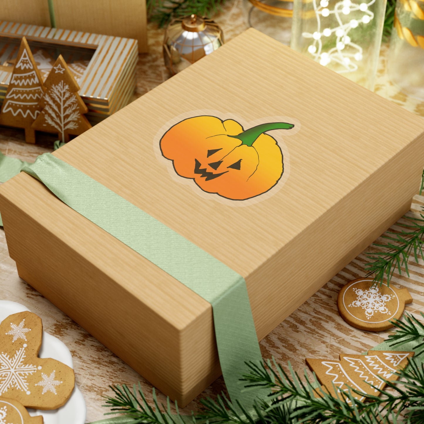 Jack O Lantern Kiss-Cut Stickers