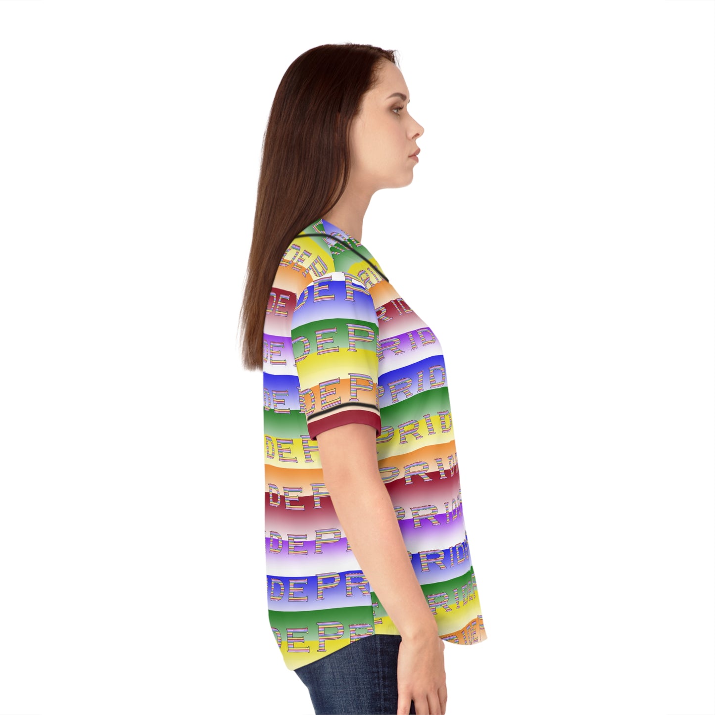 Pride LGBTQ Women's Baseball Jersey (AOP)